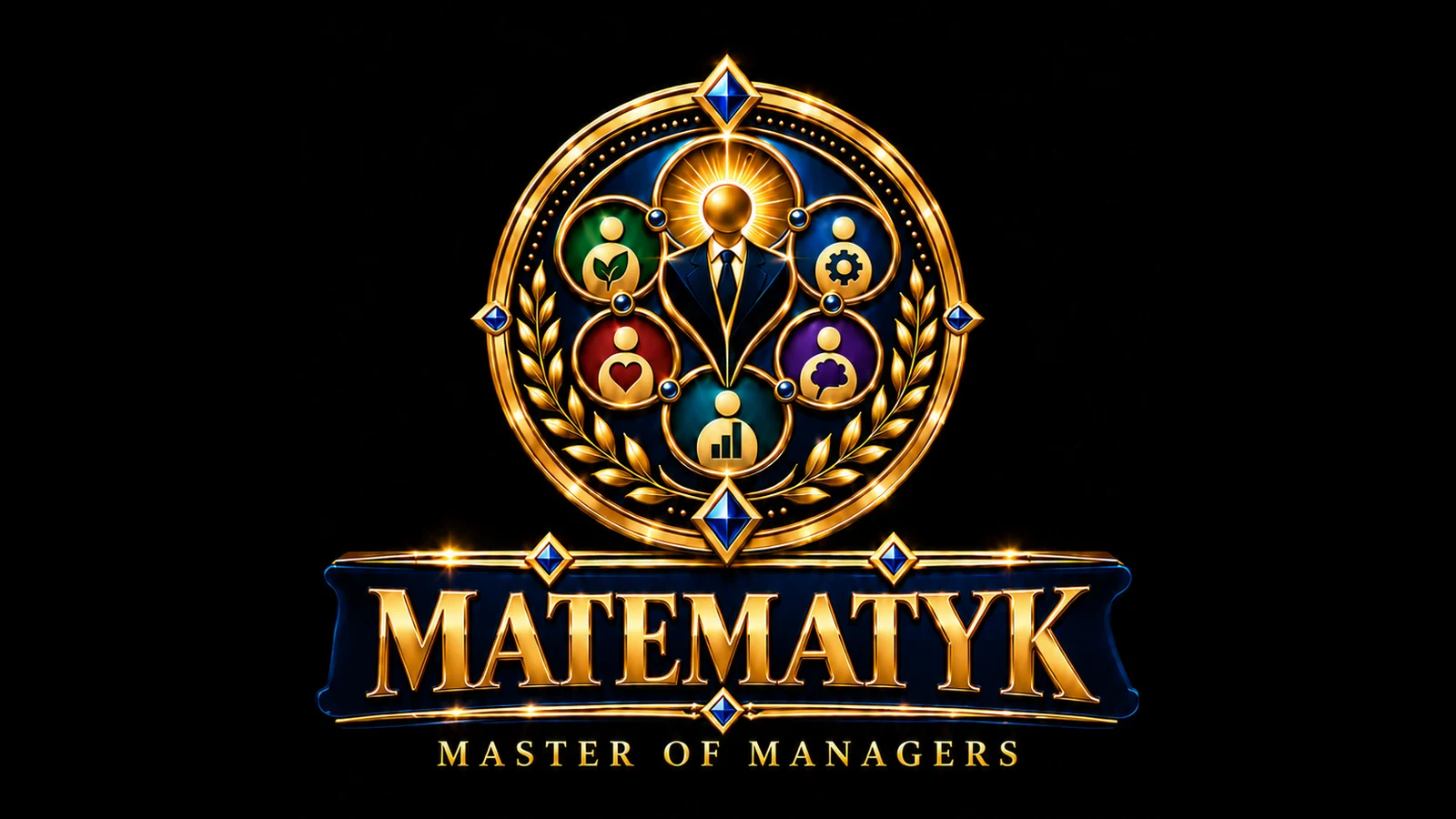 Logo kursu Matematyk — Master of Managers.