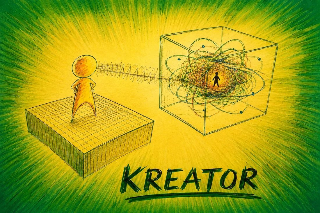 Rysunek: kreator — ilustracja kursu Manager Szybkiej Nauki.